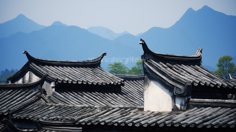 壮阔古代建筑风格房顶旅游景点,高清,摄影图,摄影图片,图片大全,摄影图免费下载